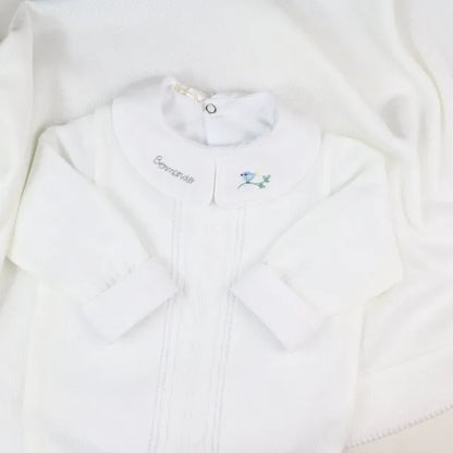 Saída De Maternidade Masculina Bebê  Branco