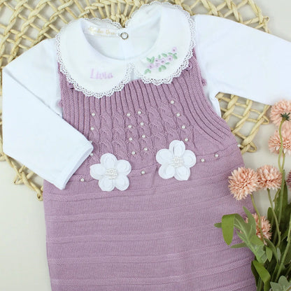 Kit Saída Maternidade Florzinhas - Personalize Com o Nome da Sua Princesa